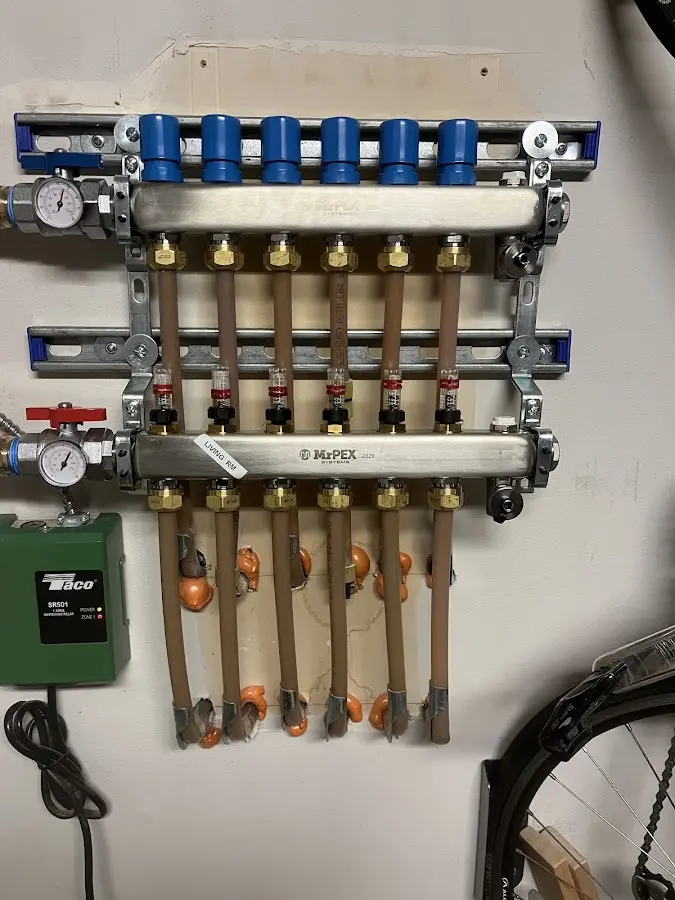 Plumber performing Gas Line Installation at a residential property in Westchester